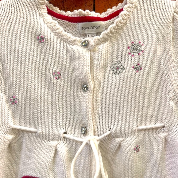 Fabulous and super soft SAVANNAH knit HOLIDAY Sweater for Girls, Size L (6x) - Picture 4 of 7